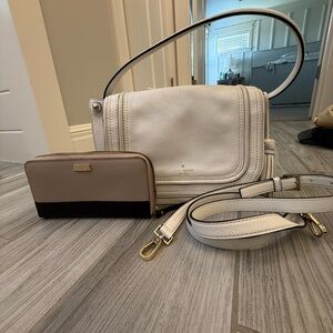 Kate Spade Cream Crossbody Bag with Wallet